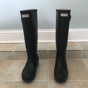 Tall Black Hunter Boots